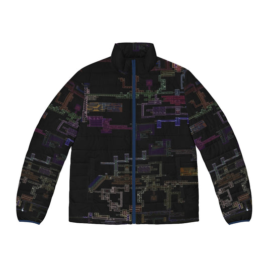 Castlevania Symphony of the Night Puffer Jacket featuring Dracula's Castle