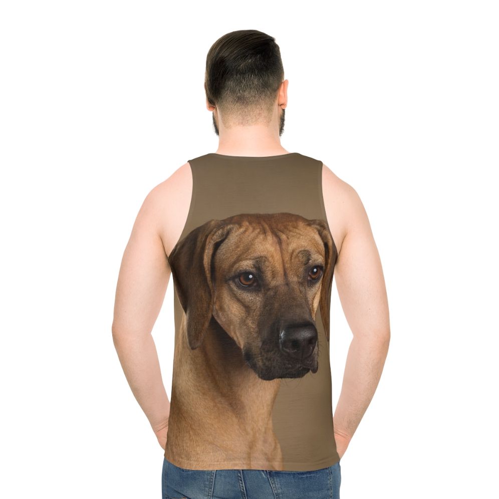 Rhodesian Ridgeback Dog Portrait - men back