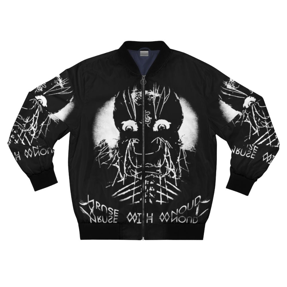 Avant Garde Industrial Dark Ambient Bomber Jacket for Metalheads