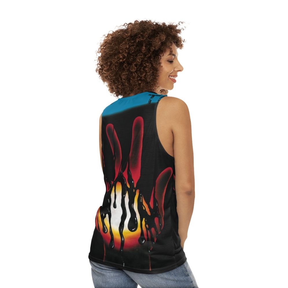 Vintage French Rock Band Trust Unisex Tank Top - women back