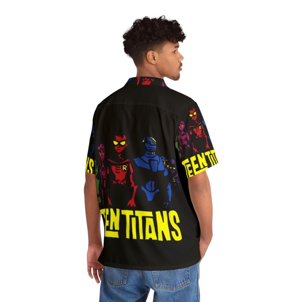 Teen Titans Silhouette Hawaiian Shirt - People Back