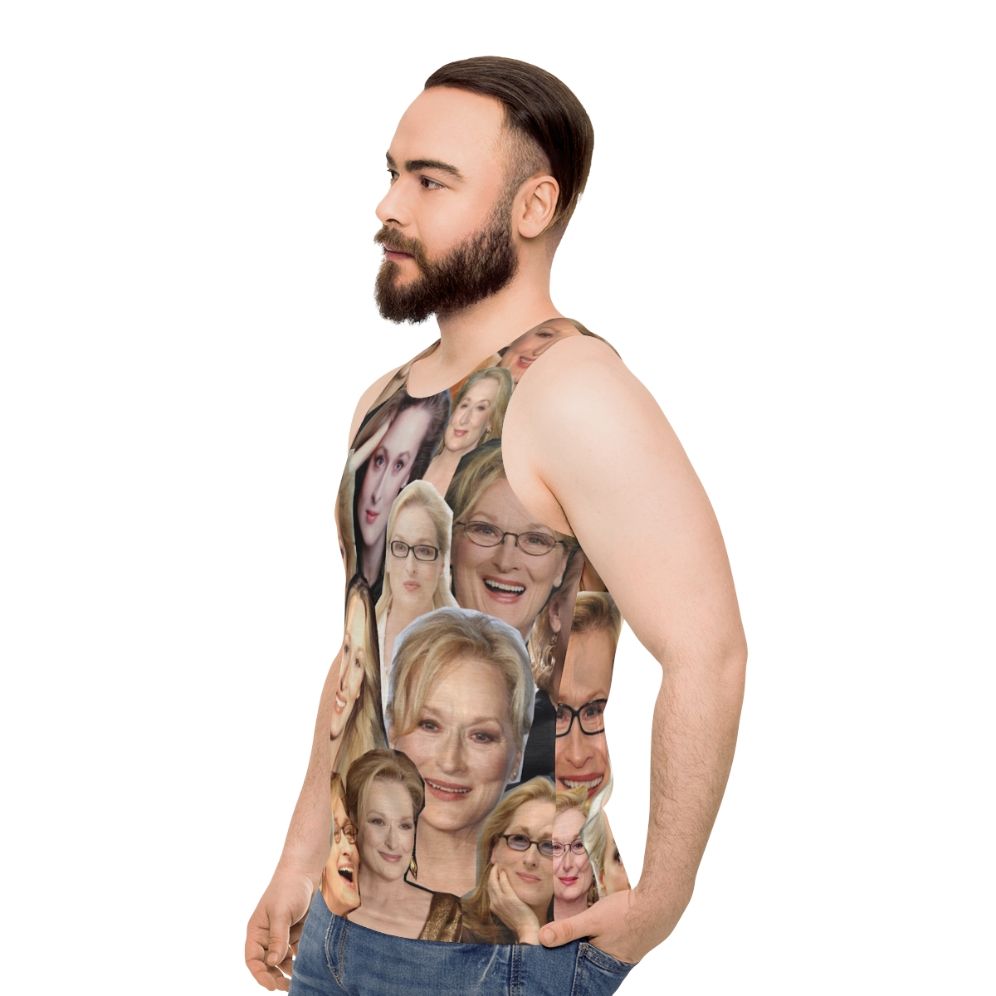 Unisex Meryl Streep "Streep Tease" Tank Top - men side