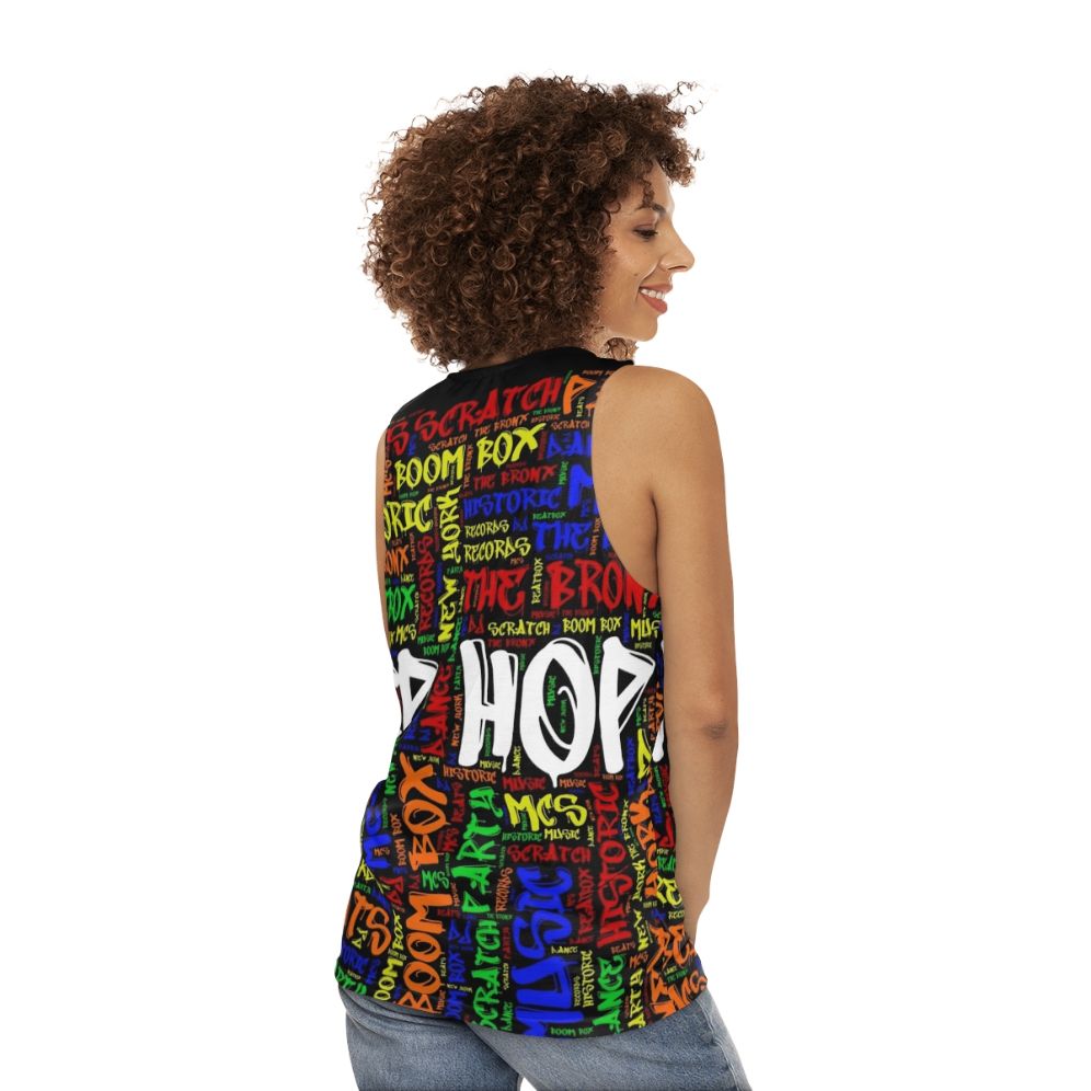 Hip hop music 50th anniversary unisex tank top - women back