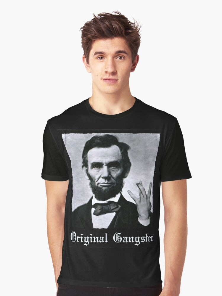 Abraham Lincoln Original Gangster Graphic T-Shirt - Men