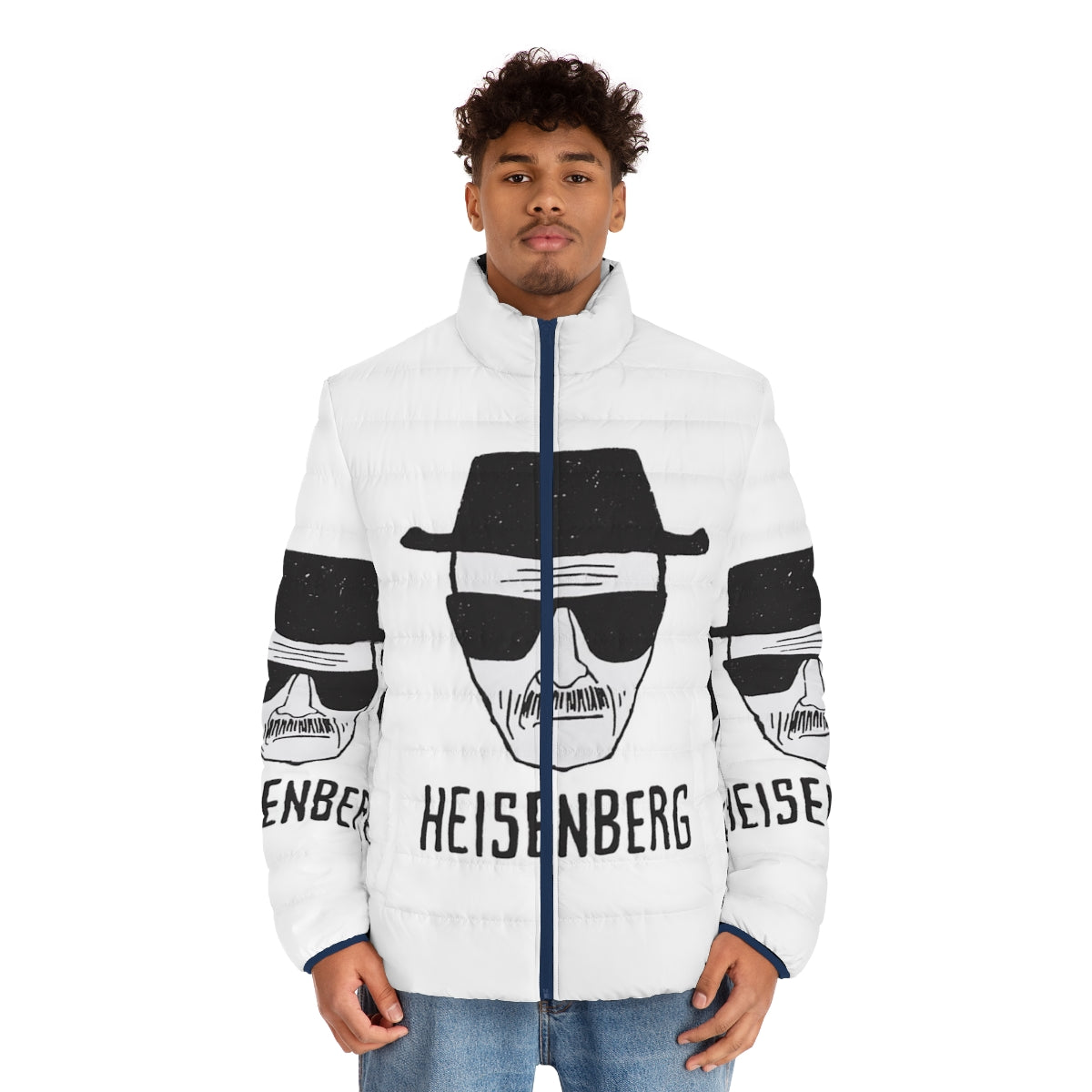 Breaking Bad Heisenberg Drawing Classic Puffer Jacket - men front