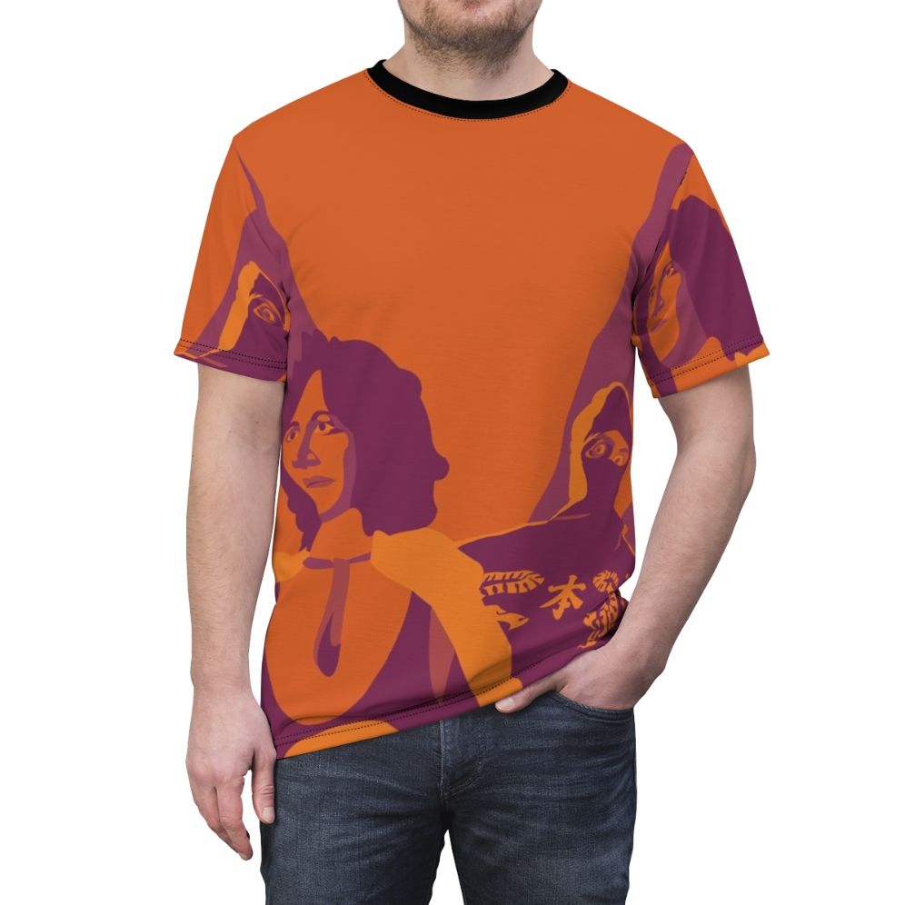 Ninja-inspired t-shirt featuring a flat color graphic design for fans of Ninja Sex Party, Game Grumps, and comedy music - men front