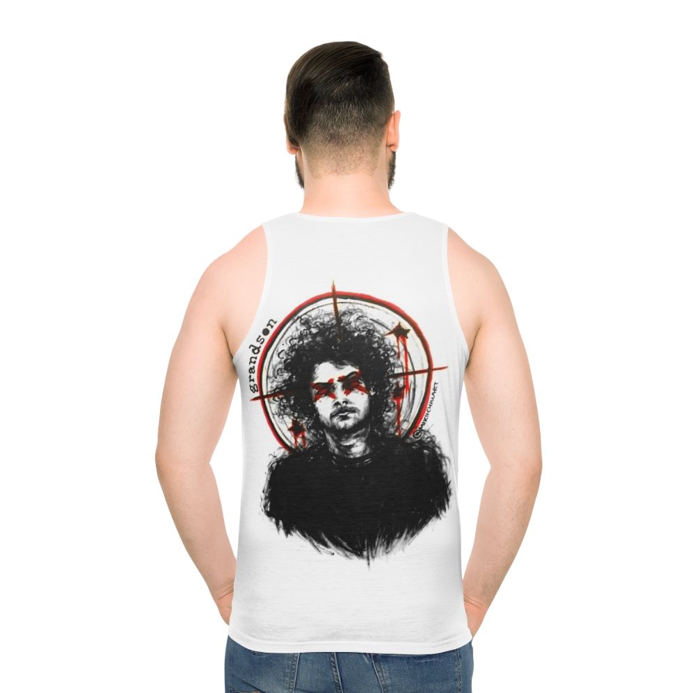 Unisex Grandson Band Tank Top - men back