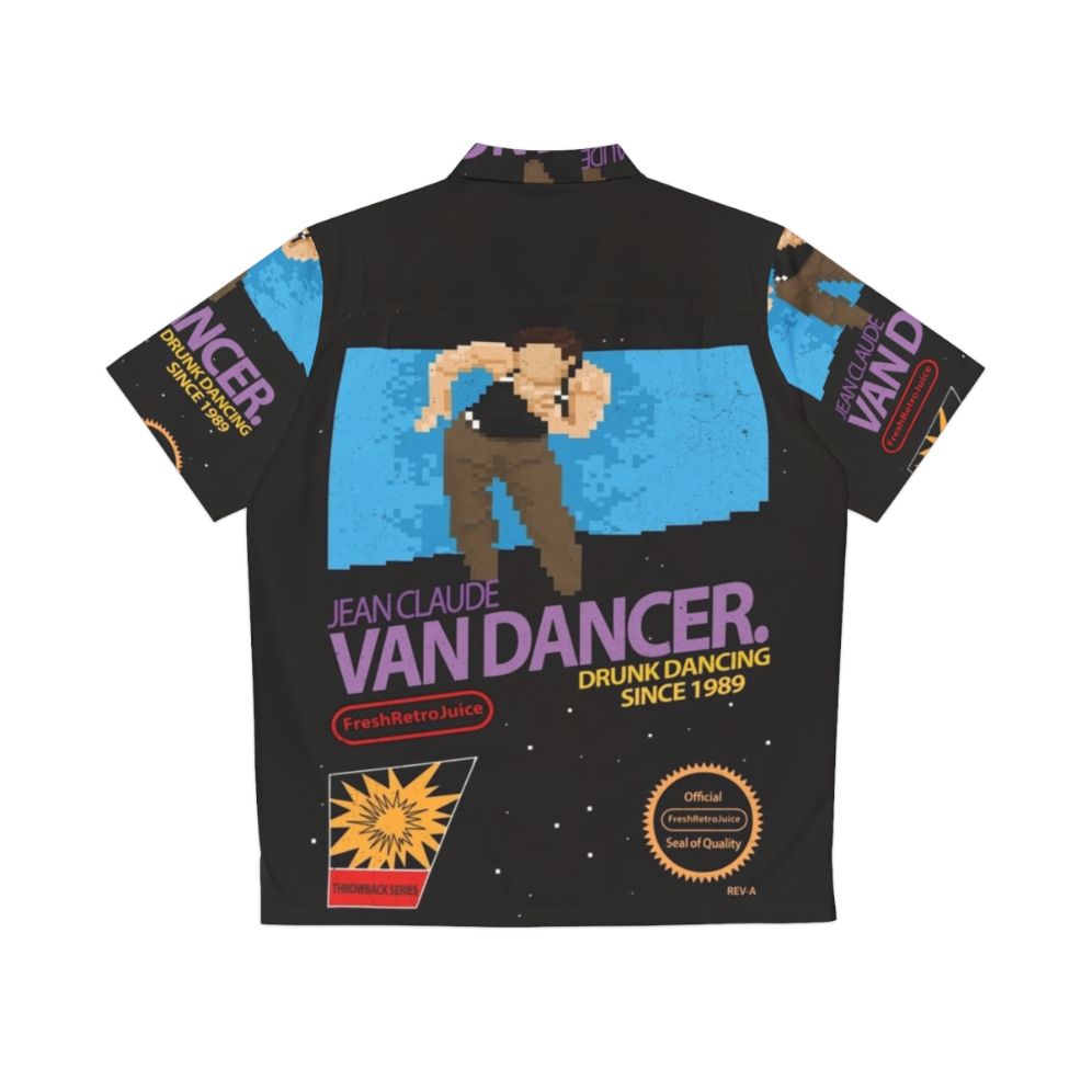 Jean Claude Van Damme 8-Bit Hawaiian Shirt - Back