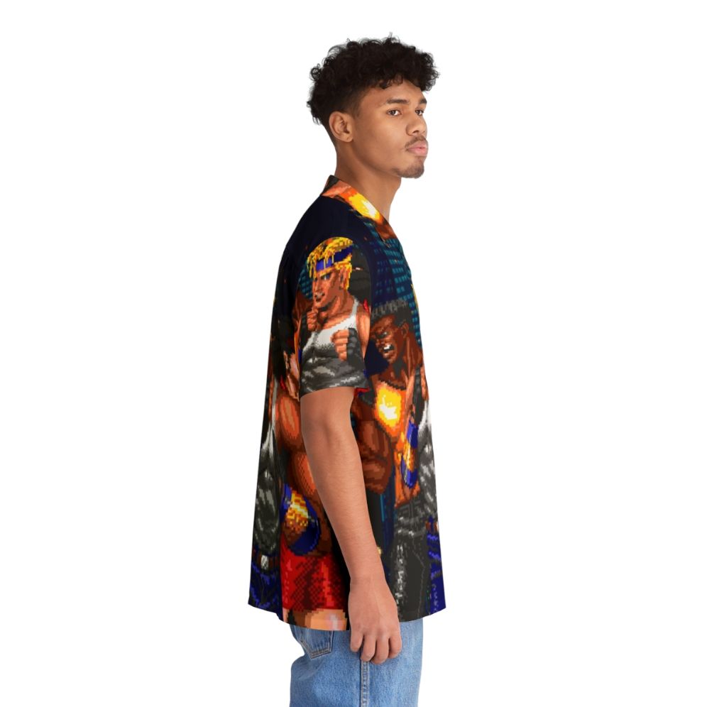 Streets of Rage Trio Hawaiian Shirt with Axel, Blaze, and Adam - People Pight