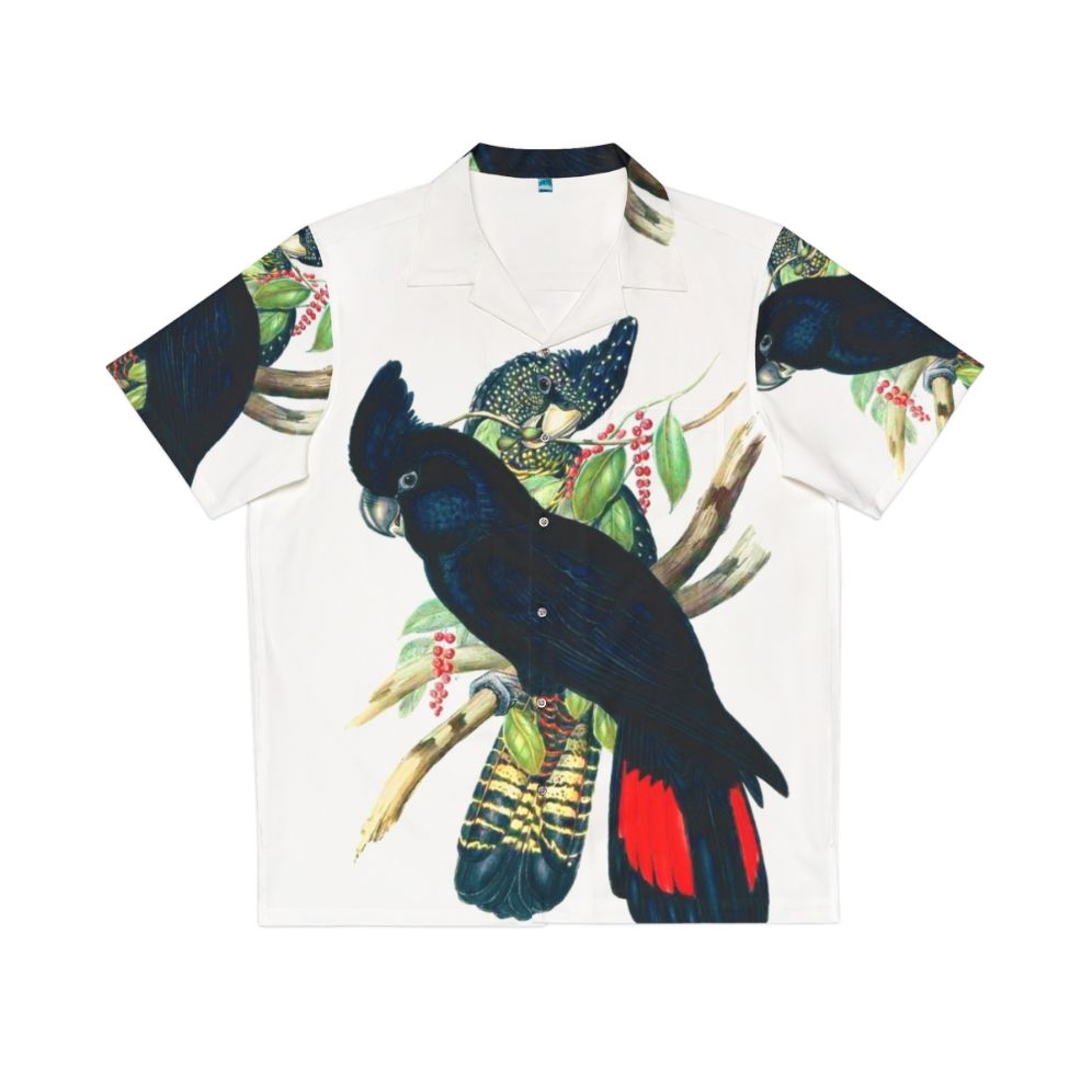 Australian Banksian Black Cockatoo Hawaiian Shirt