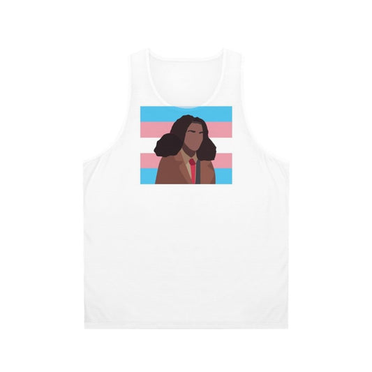 Unisex Elle Argent Heartstopper Trans Flag Tank Top