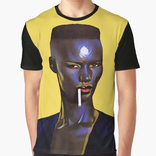 Grace Jones Pop Art Graphic T-Shirt