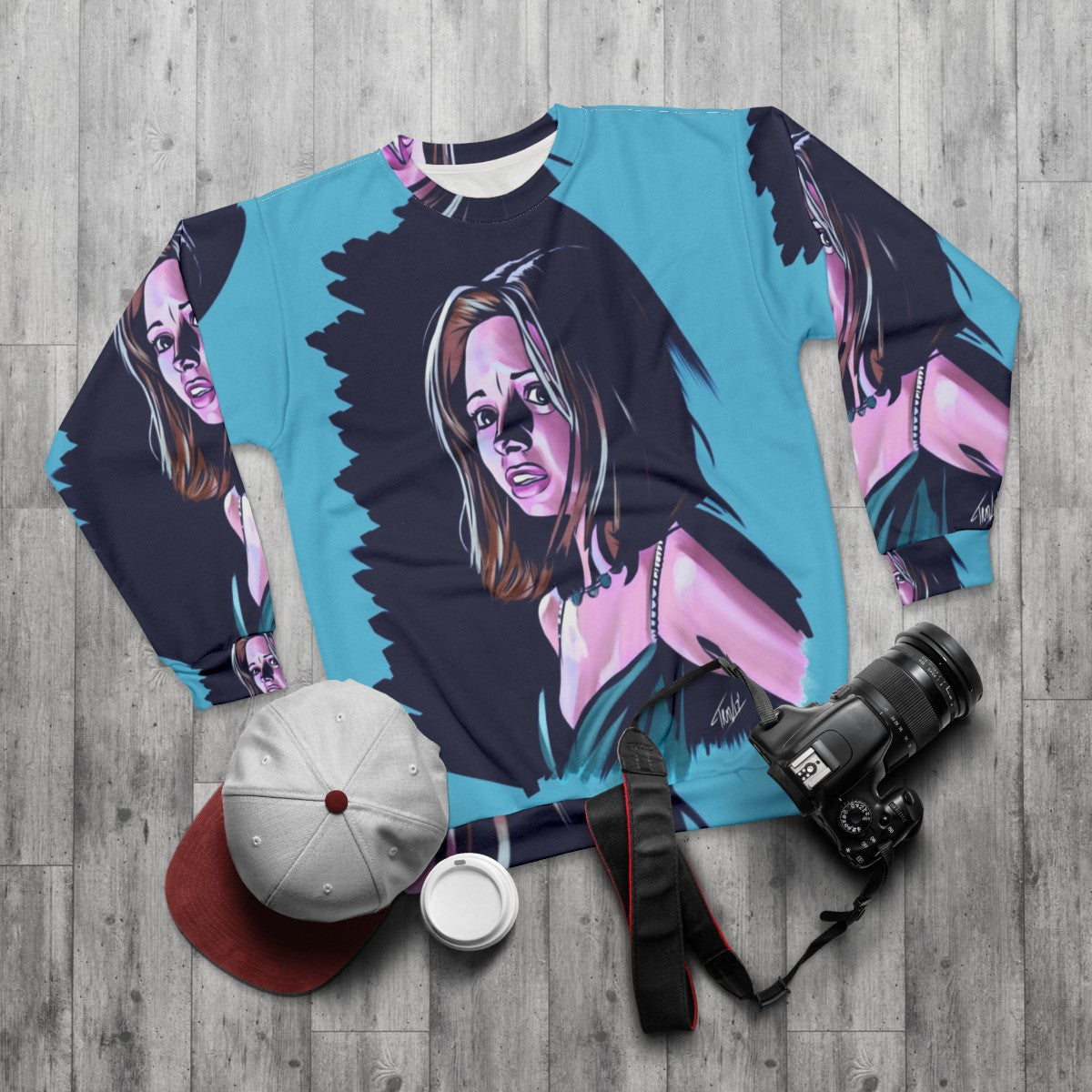 Classic Horror "Helen Shivers" Sweatshirt - flat lay