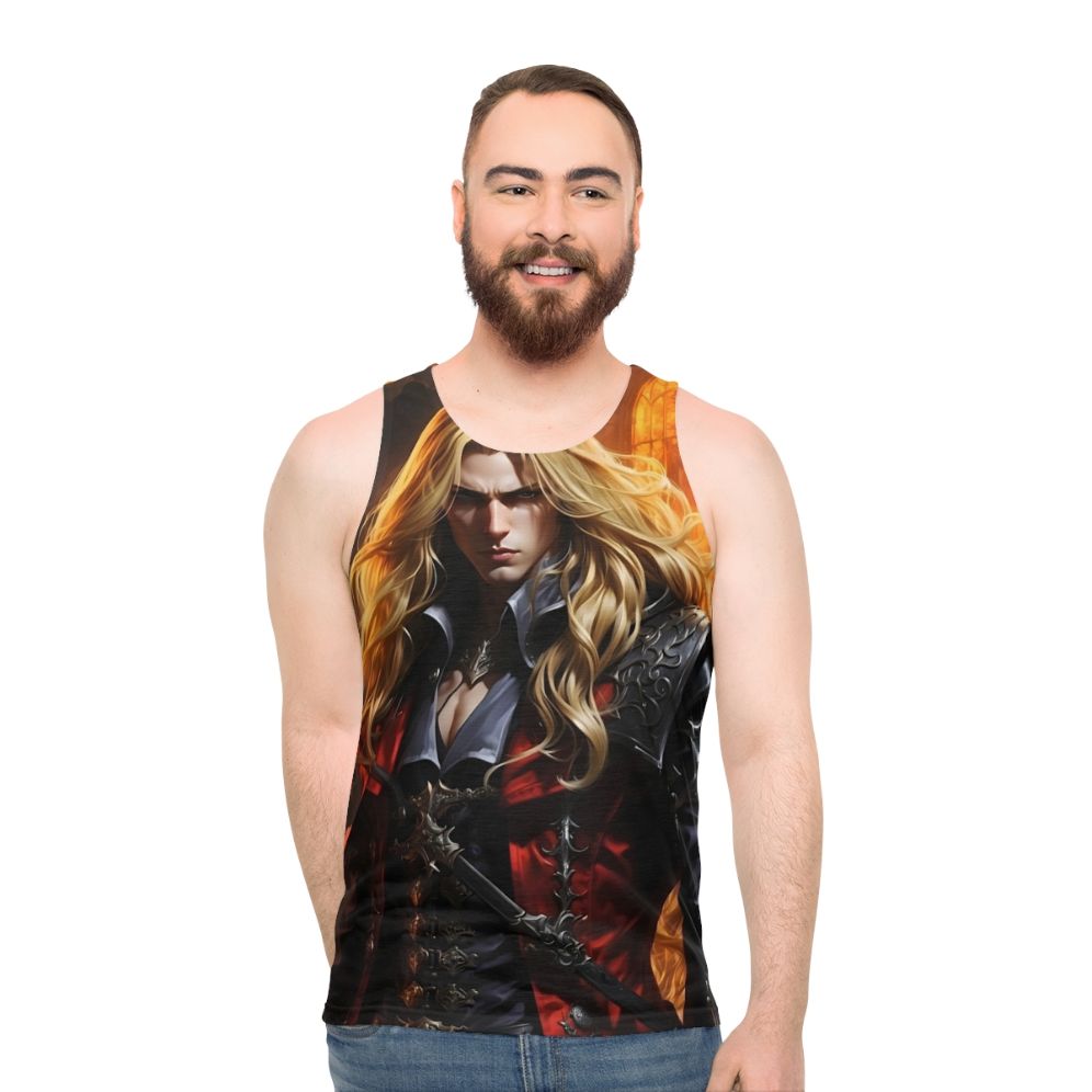 Alucard the Vampire Warrior Castlevania Unisex Tank Top - men