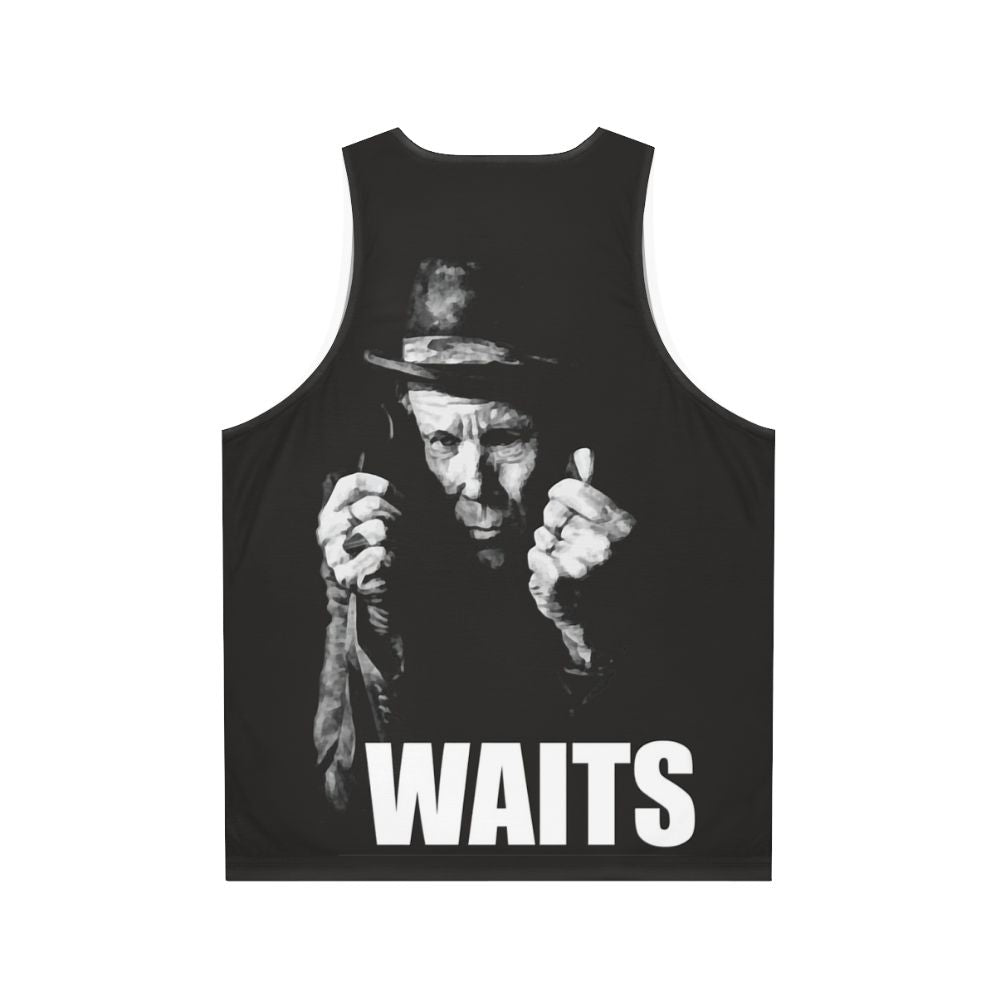 Tom Waits Unisex Music Tank Top - Back