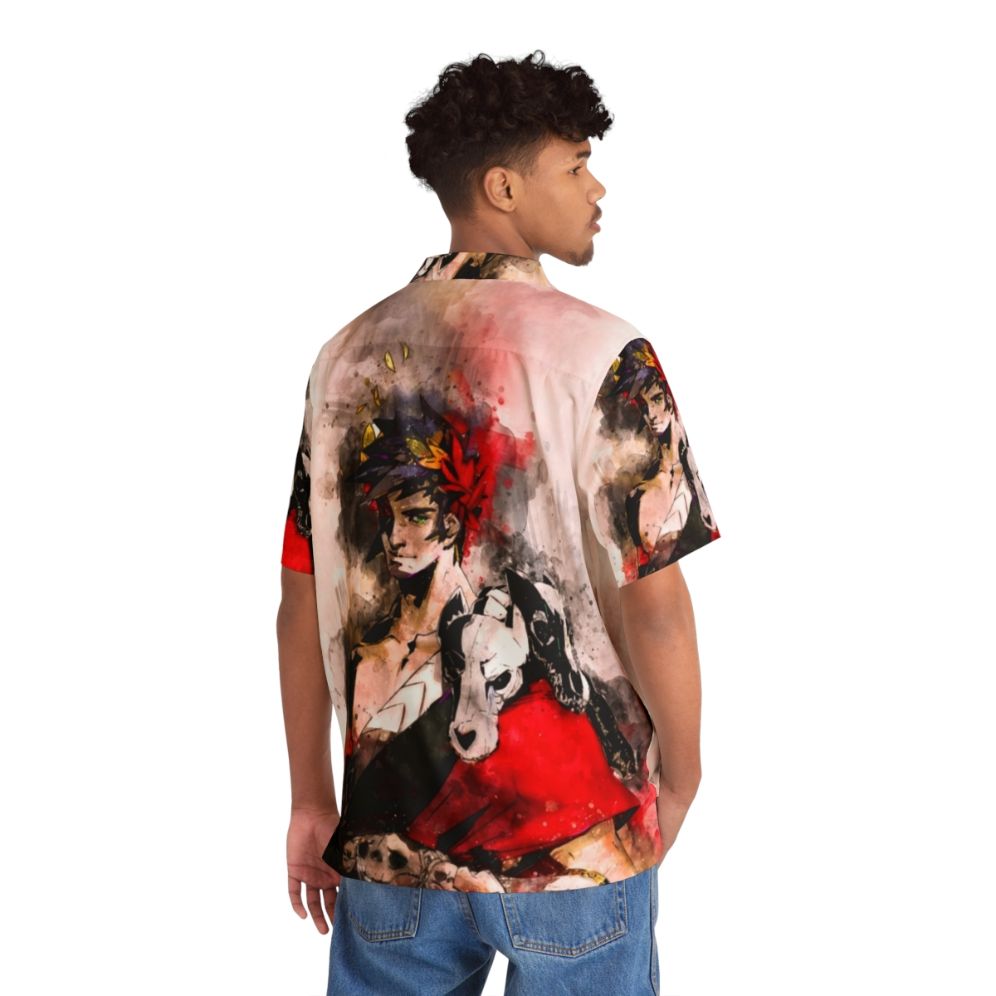 Zagreus Hades Watercolor Hawaiian Shirt - People Back