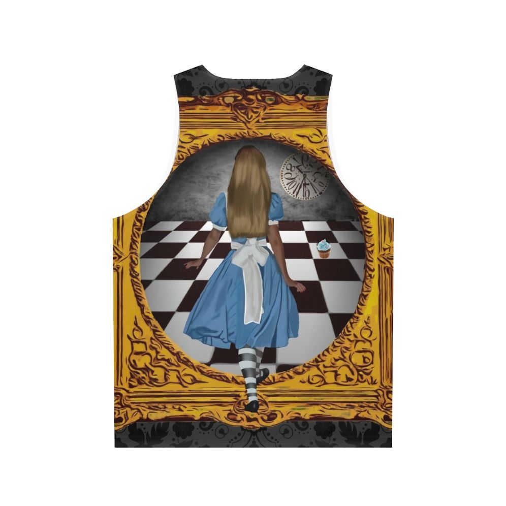 Unisex "Through The Looking Glass" Alice in Wonderland Fantasy Tank Top - Back