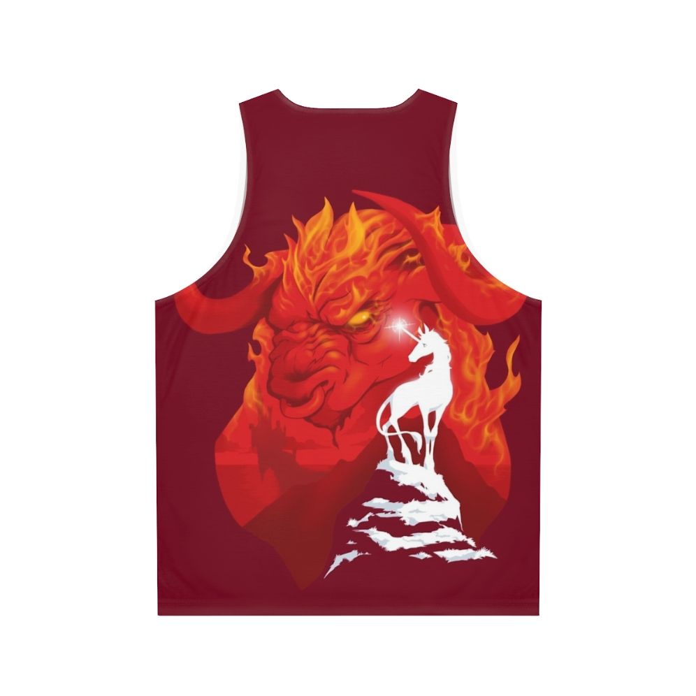 The Last Unicorn Unisex Tank Top - Back