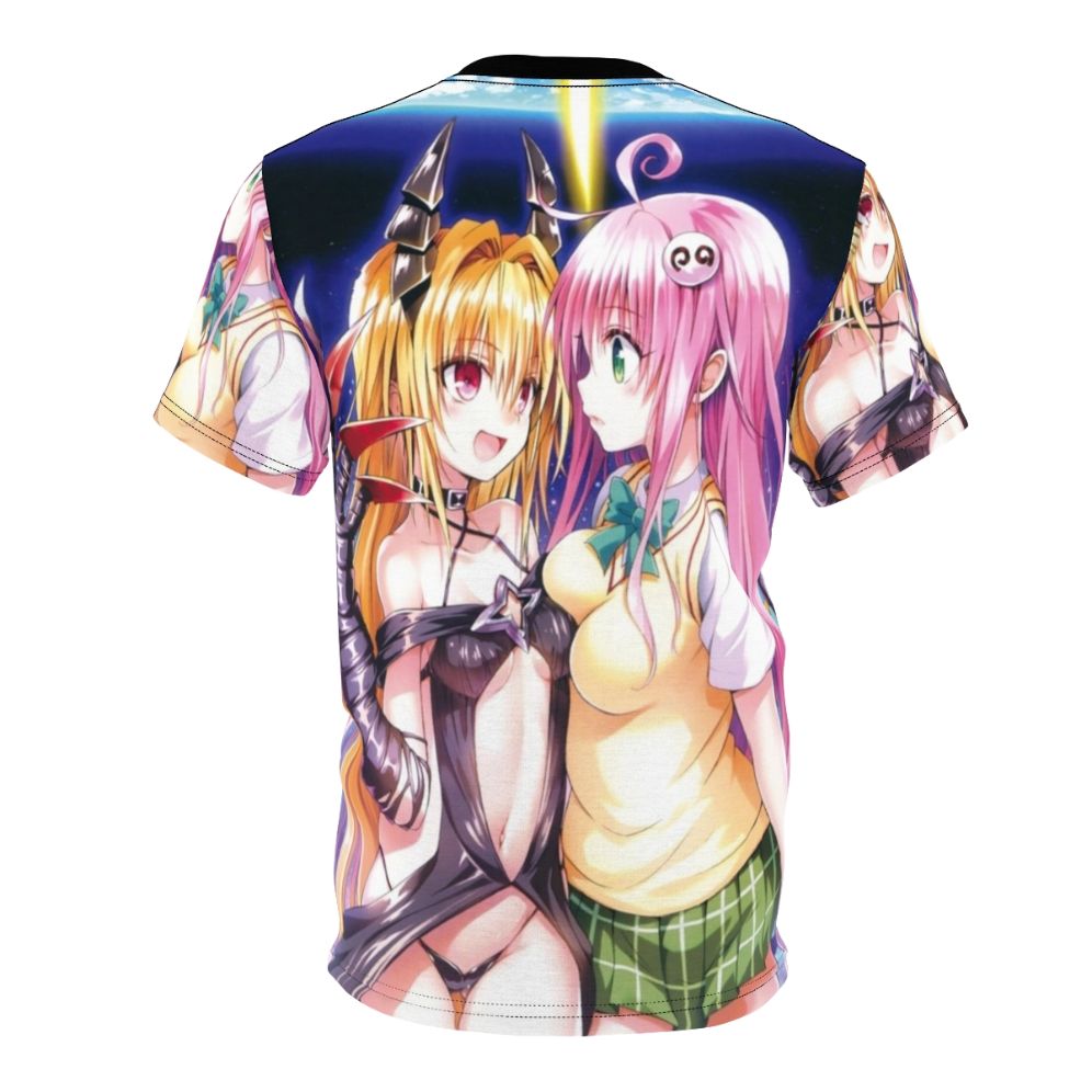 Anime-style t-shirt with Yami, the character from the popular anime series To Love Ru - Back