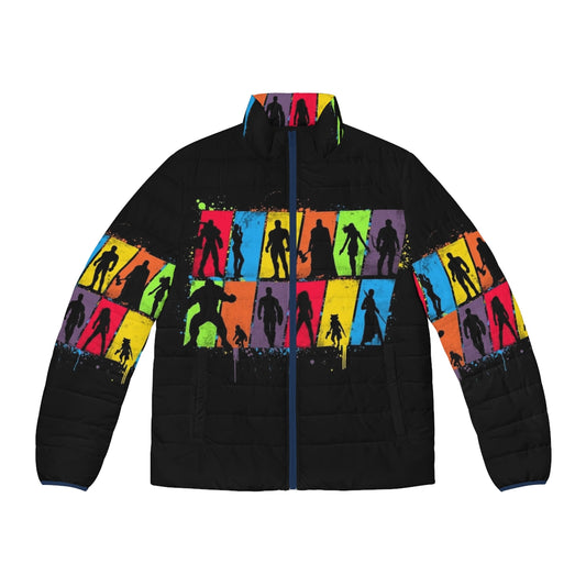 Whatever It Takes Superhero Puffer Jacket with Marvel Heroes Silhouette