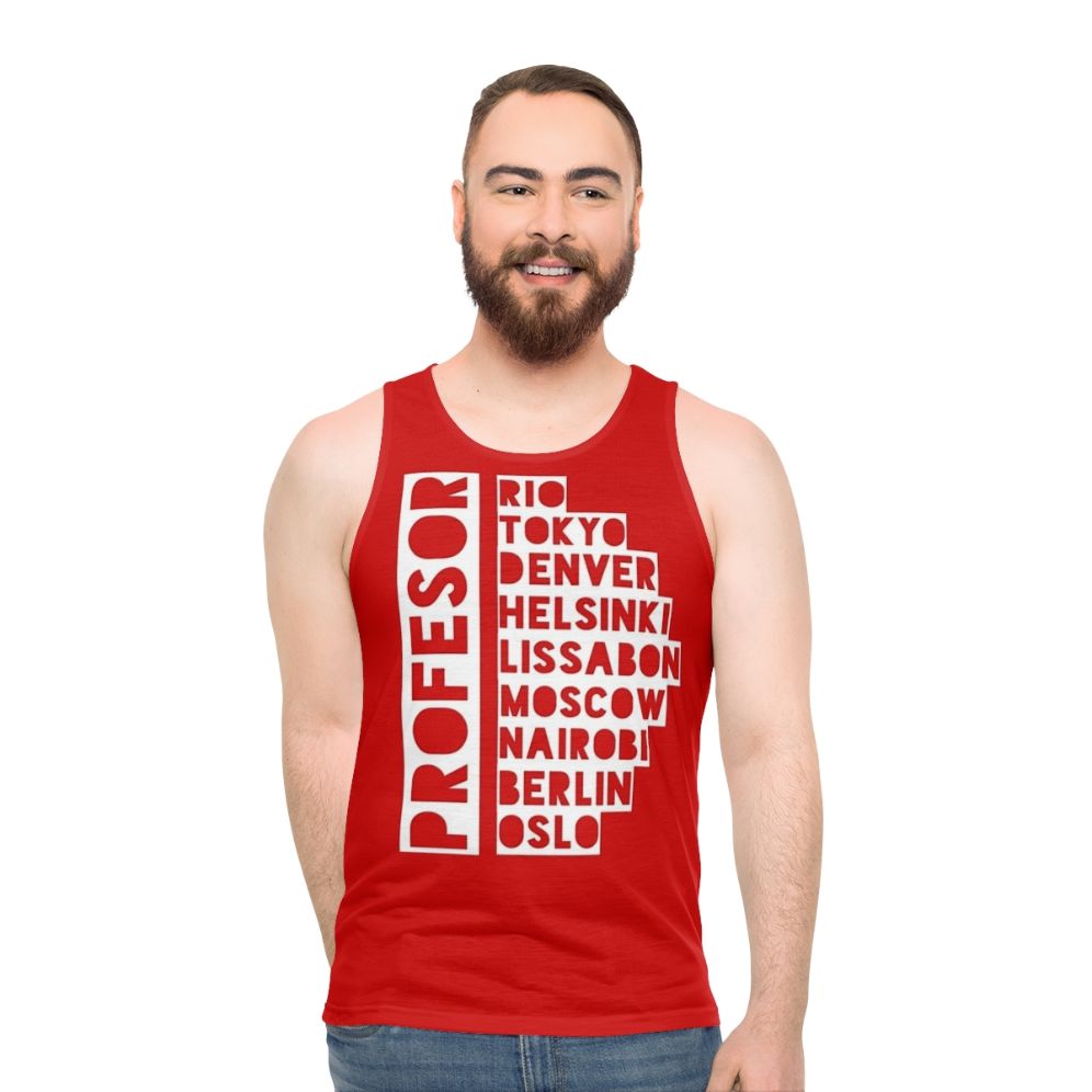 Money Heist Professor's Bella Ciao Unisex Tank Top - men