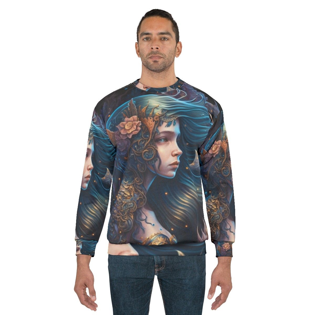 Mythical sea creatures fantasy sweatshirt - men