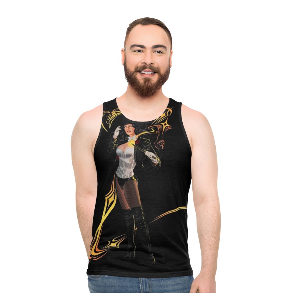 Zatanna Z Unisex Tank Top featuring DC Comics superhero character - men