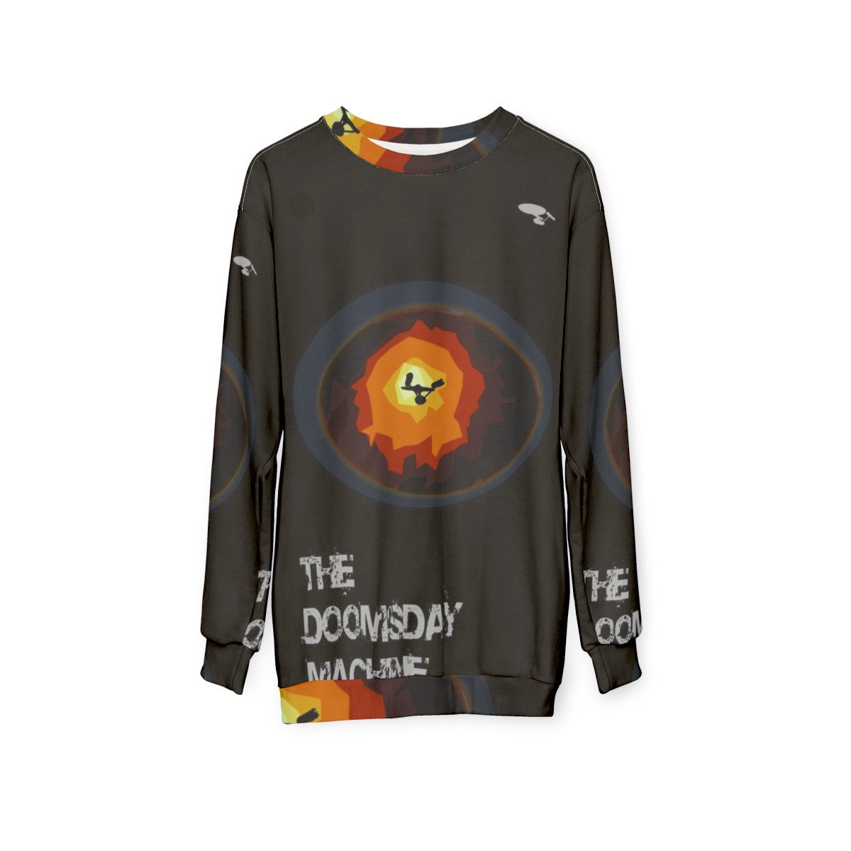 Doomsday Machine Star Trek Sci-Fi Sweatshirt - hanging