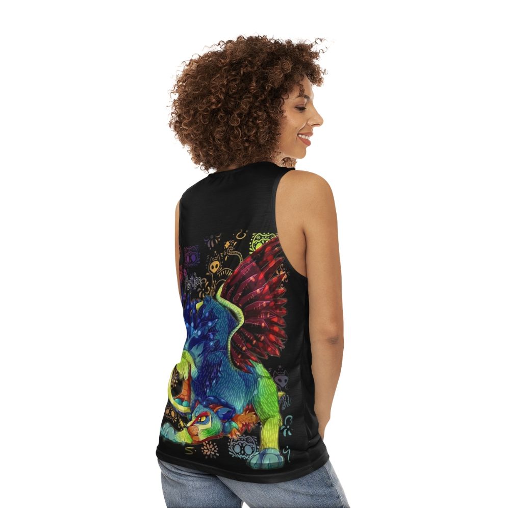 Alebrije Inspired Unisex Tank Top - women back