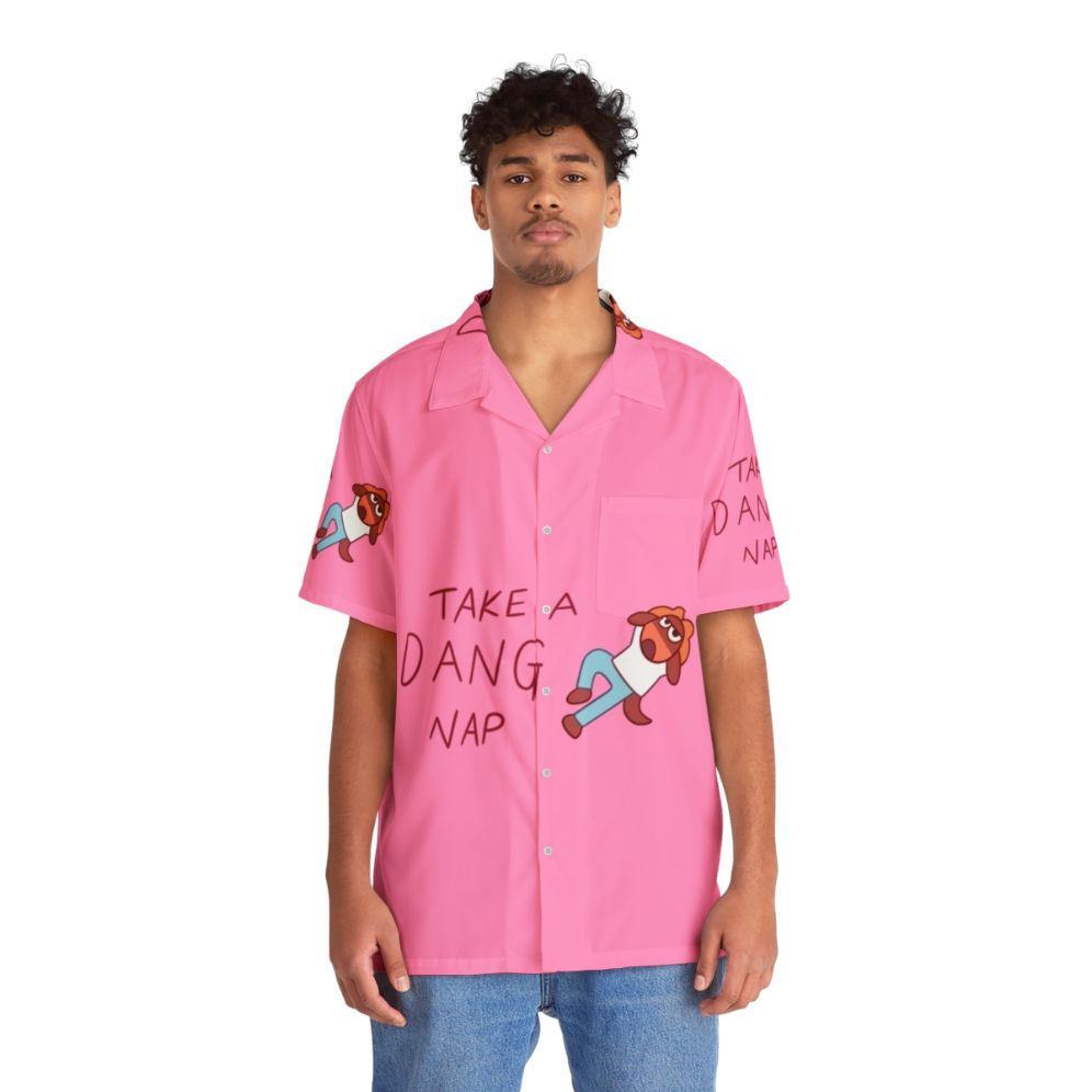 OK KO Hawaiian Shirt featuring cartoon characters - People Front