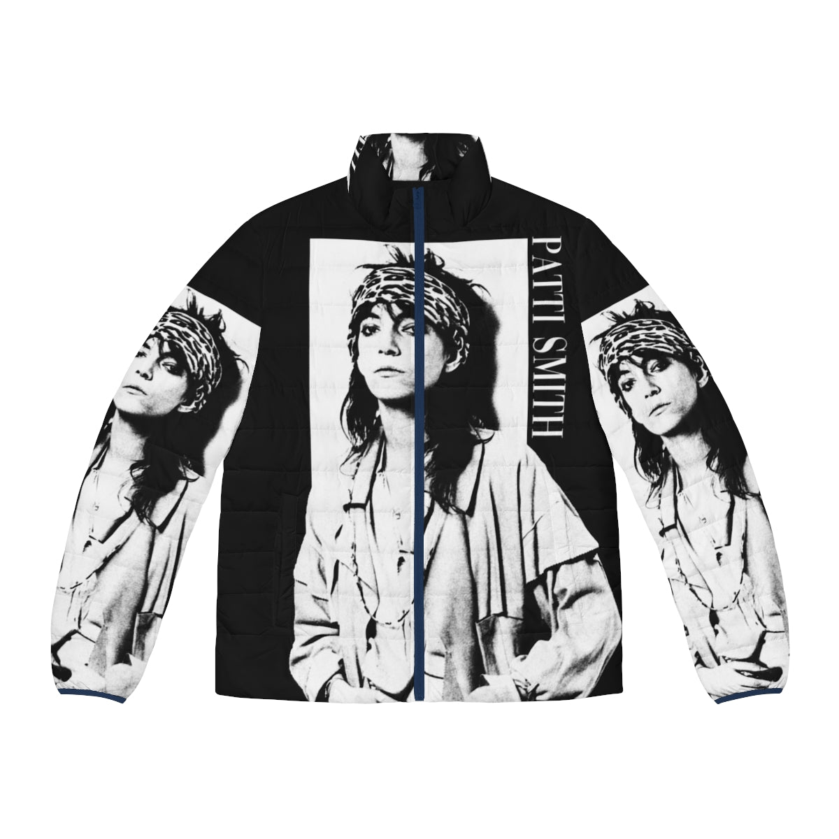 Patti Smith Retro Puffer Jacket featuring the iconic feminist musician