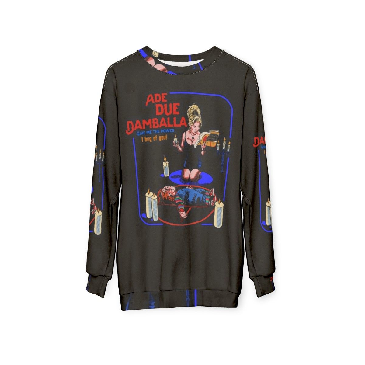 Retro Chucky and Tiffany Valentine Sweatshirt - hanging