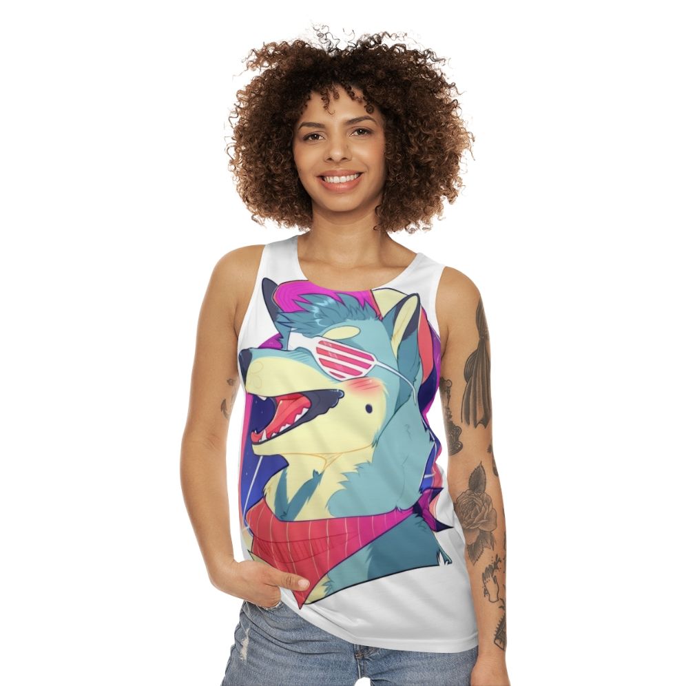 Shiba Inu Furry Fursona Unisex Tank Top - women