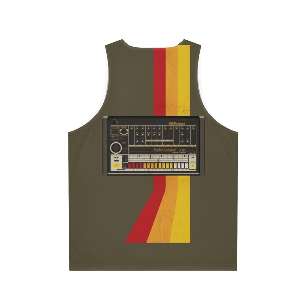 Retro TR 808 Unisex Tank Top - Back