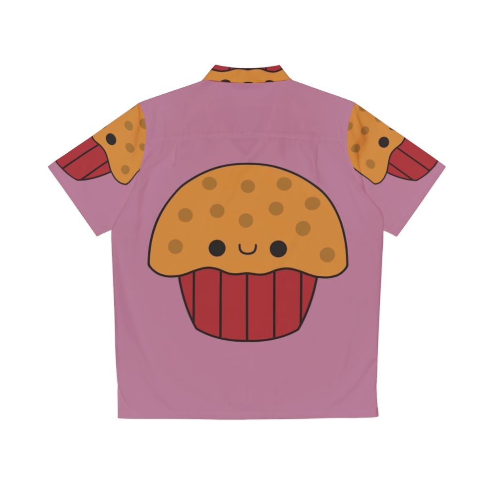 Cute Kawaii Muffin Hawaiian Shirt - Back