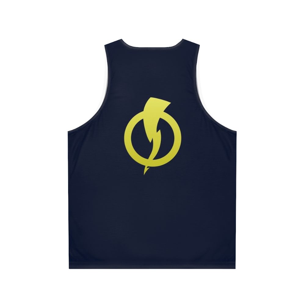 Static Shock Unisex Comic Book Hero Tank Top - Back