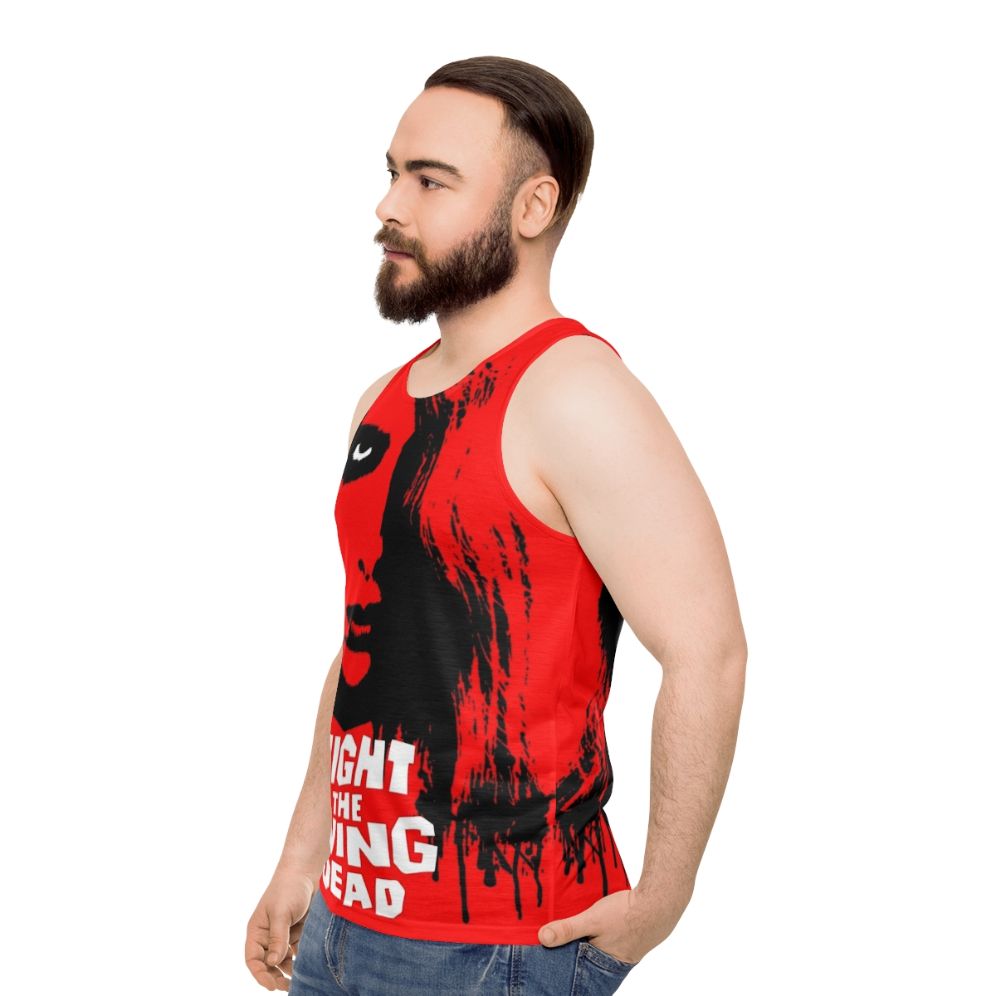 Night of the Living Dead horror zombie unisex tank top - men side