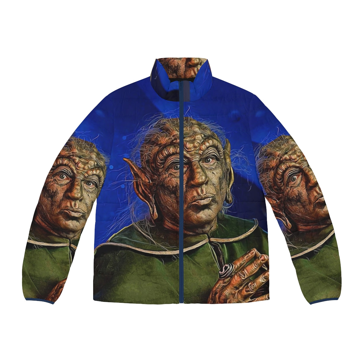 Yogurt Puffer Jacket - A Spaceballs-themed fashion item with a comedic sci-fi design