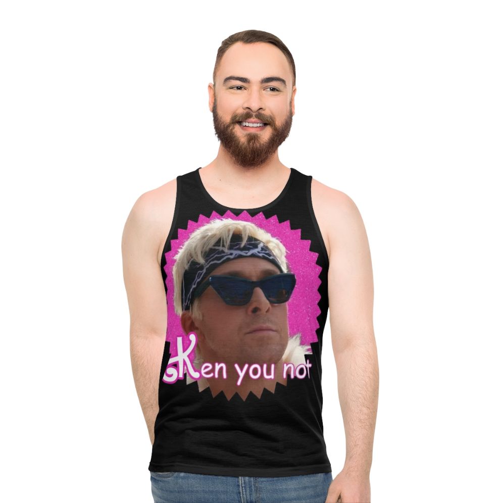 "Ken You Not" unisex tank top with funny meme design - men