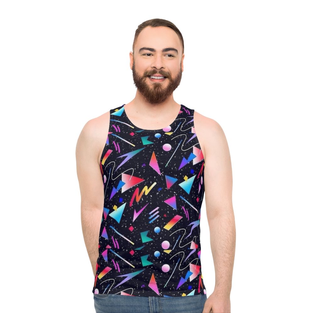 Vaporwave aesthetic unisex tank top - men