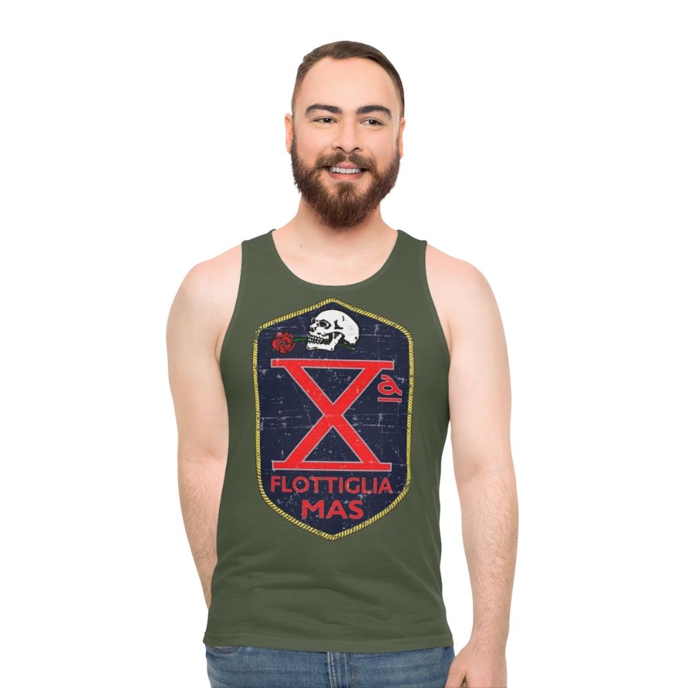 Unisex Italian Military Decima Flottiglia Mas Grunge Tank Top - men