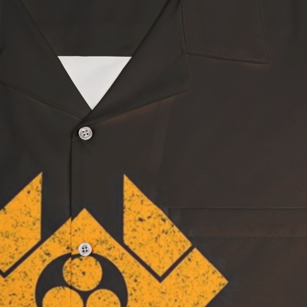 Nakatomi Plaza Japanese-Inspired Hawaiian Shirt - Detail