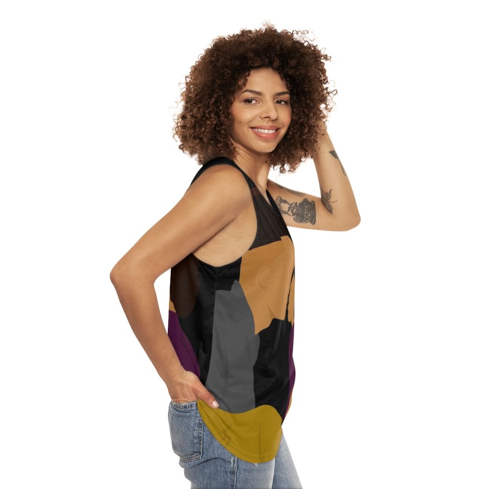 90s fashion unisex tank top with House Party and Eddie Murphy theme - women side