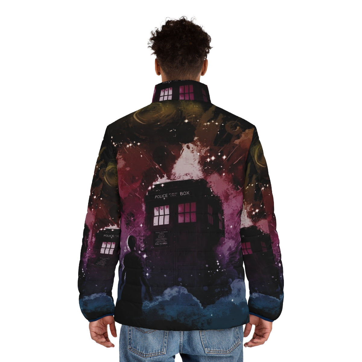 14th Doctor Dr Who Puffer Jacket - men back