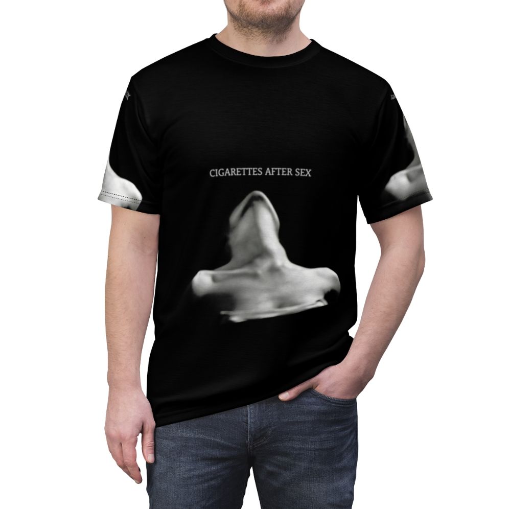 Cigarettes After Sex inspired t-shirt with band logo and album art - men front