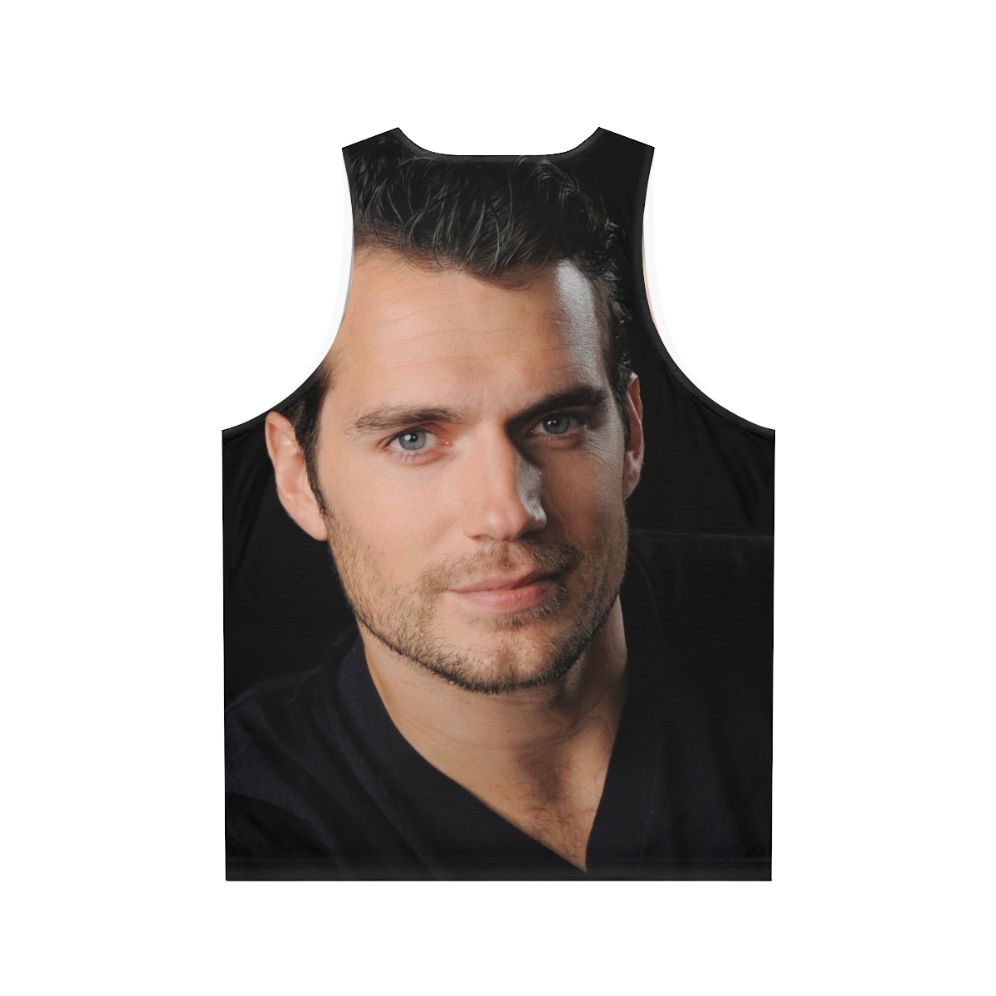 Henry Cavill Unisex Superhero Tank Top - Back