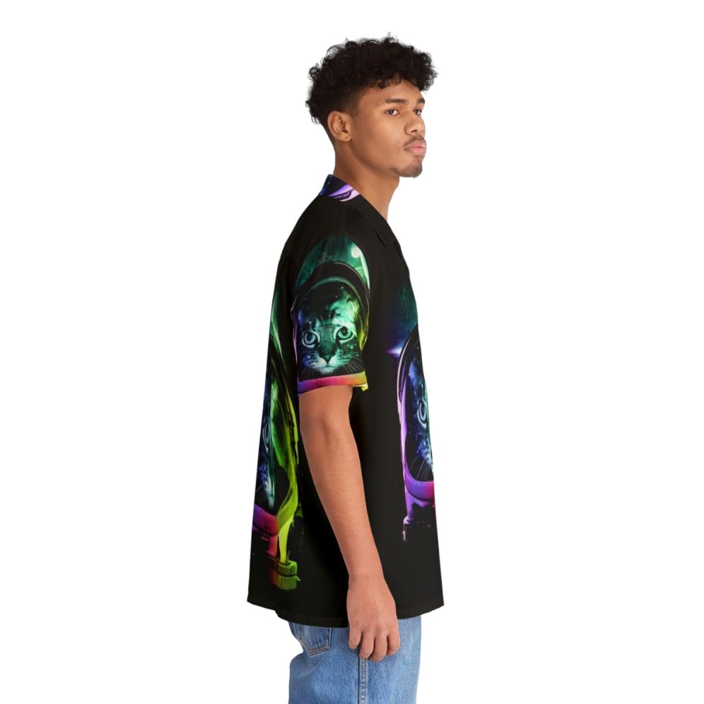 Intergalactic Astronaut Cat Hawaiian Shirt - People Pight