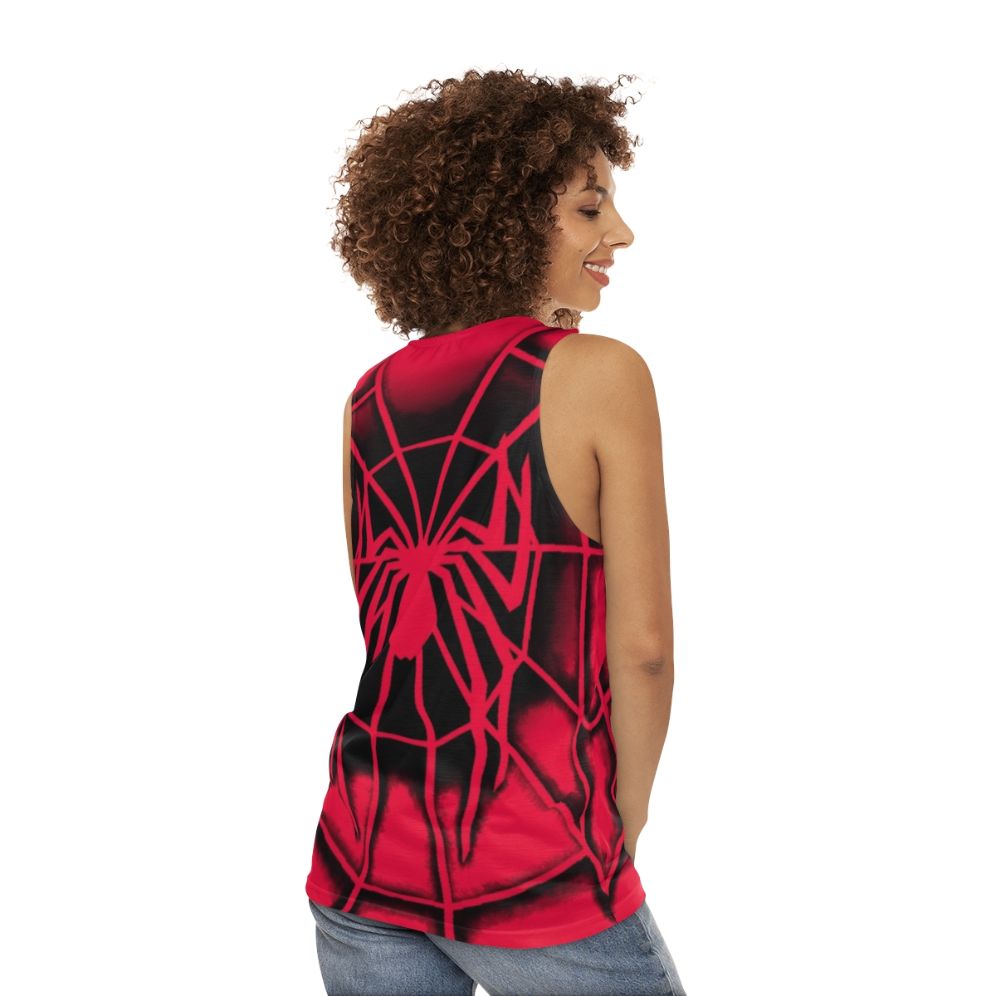 The Human Spider 2002 Design Unisex Tank Top - women back