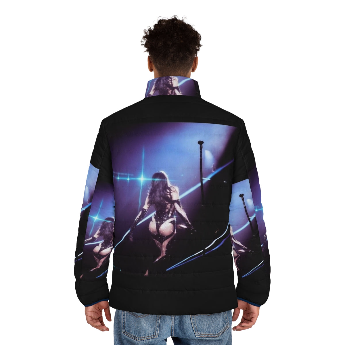 Dua Lipa "Future Nostalgia" Tour Puffer Jacket - men back