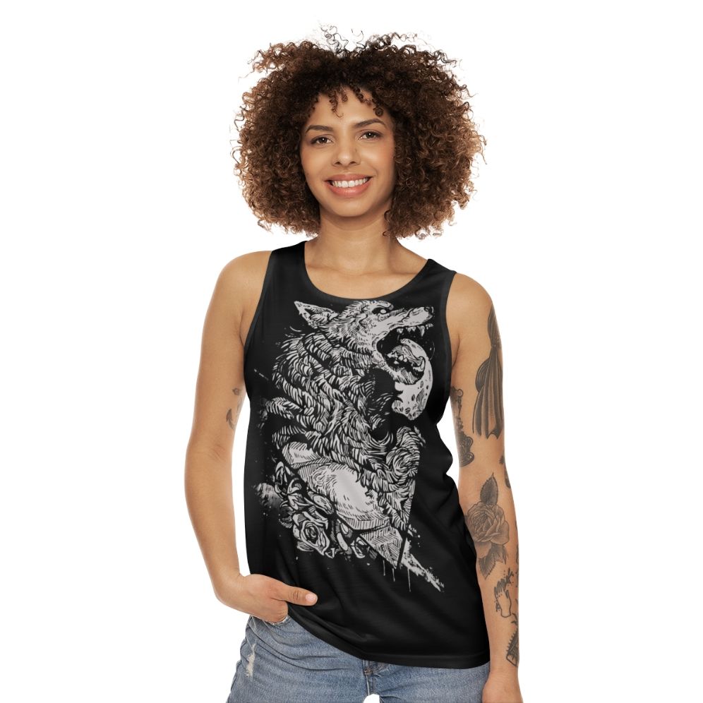 Werewolf unisex tank top - women